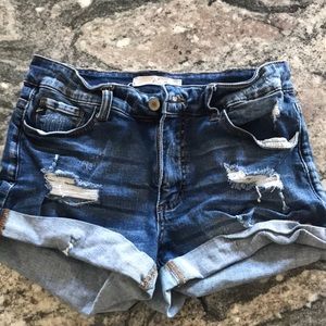 Denim shorts - size 27